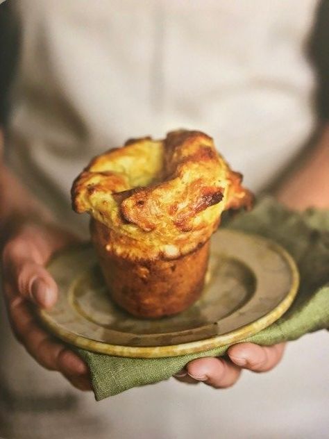 Enjoy our Cheddar Popovers. Whip up this delicious recipe as a breakfast or side dish that's sure to impress guests. Serve hot with butter and jam. Blueberry Popovers, Breakfast Popovers, Cheddar Popovers, Popovers Recipes, Pop Overs, Choux Paste, Apartment Recipes, Popover Recipe, Yorkshire Puddings