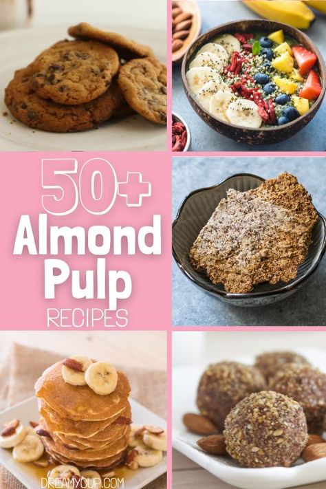 What To Do With Leftover Almond Pulp, What To Make With Almond Pulp, Nut Milk Pulp Recipes, Almond Pulp Muffins, Almond Milk Pulp Recipes, What To Do With Almond Pulp, Nut Pulp Recipes, Almond Pulp Cookies, Cashew Pulp Recipes