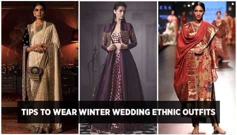 What to Wear to a Winter Wedding - Indian Clothing of – G3Fashion Blog Winter Wedding Outfits For Women Indian, Indian Wedding Winter Outfit, Winter Wedding Outfits Indian, Indian Winter Wedding Guest Outfit, Winter Indian Wedding Outfits, Winter Wedding Fashion, Bright Wedding Colors, Ethnic Wedding, Indian Fashion Trends