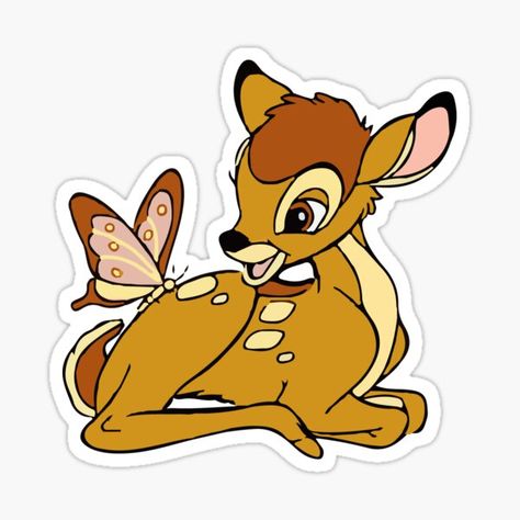 Bambi Topper Printable, Bambi Cake Toppers Printable, Bambi Printables, Bambi Stickers, Bambi Baby, Disney Stickers, Easy Disney Drawings, Idee Babyshower, Bambi Disney