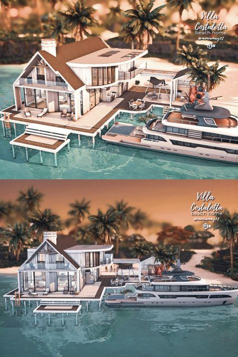 Beach House Sims 4 Floor Plans, House Sims 4 Floor Plans, Sims 4 Beach House Floor Plans, Sims 4 Sulani House Plan, Beach Villa Floor Plan, Sulani House, Sims 4 Floor Plans, Sims 4 Floor, Sims 4 Beach House