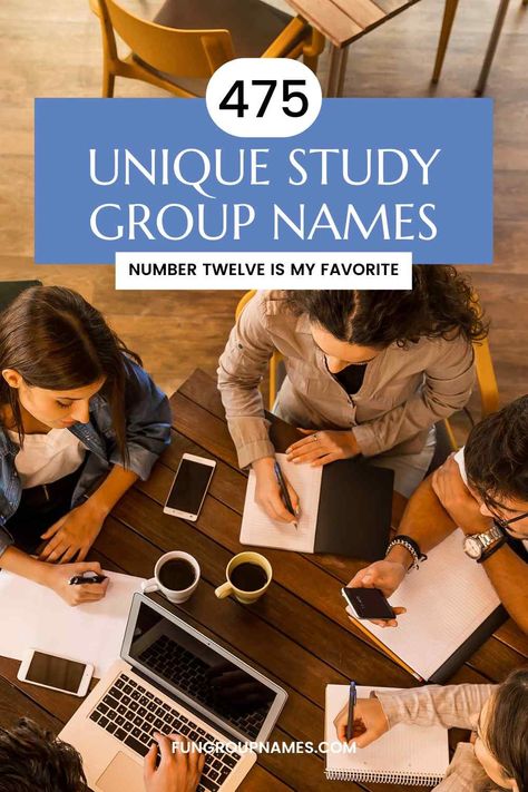 Discover the perfect name for your study group with our guide featuring over 475 creative, fun, and motivational options. Dive in now! Names For Study Groups, Group Names, Study Group, Business And Economics, Health Science, Crusades, Economics, Dive In