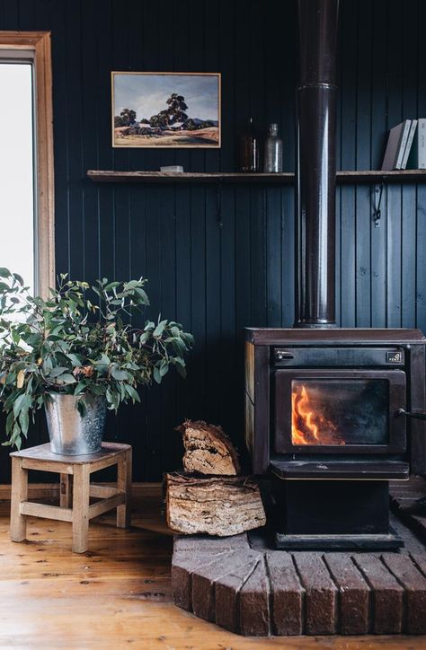 Scandi Farmhouse, Scandinavian Cabin, Scandinavian Farmhouse, Farmhouse Cabin, Beautiful Cottages, Expensive Houses, Farms Living, Indoor Fireplace, Little Cottage