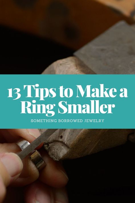 13 Tips to Make a Ring Smaller 2 How To Make A Ring Smaller, Make A Ring Smaller, Ring Trick, U Shaped Bar, What To Use, Something Borrowed, Big Rings, Diy Rings, Ring Fit