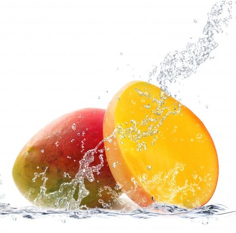 Mango Background, Falling In Water, Mango Water, Background Water, Photo Food, Mango Fruit, Water Splash, Watermelon Fruit, Deco Stickers