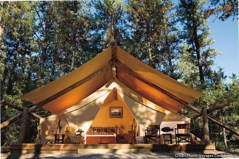 Le glamping, version luxe et écologique du camping Home Tumblr, Vacation Experiences, Glam Camping, Skeet Shooting, Luxury Ranch, Montana Ranch, Glamping Resorts, Go Glamping, Luxury Tents