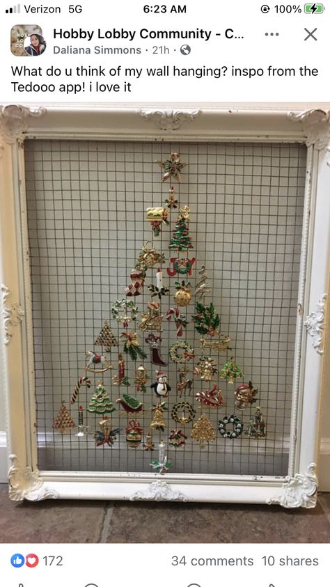 Christmas Jewelry Display, Jewelry Displays, Think Of Me, Christmas Jewelry, Hobby Lobby, Jewellery Display, Lobby, Wall Hanging, Christmas