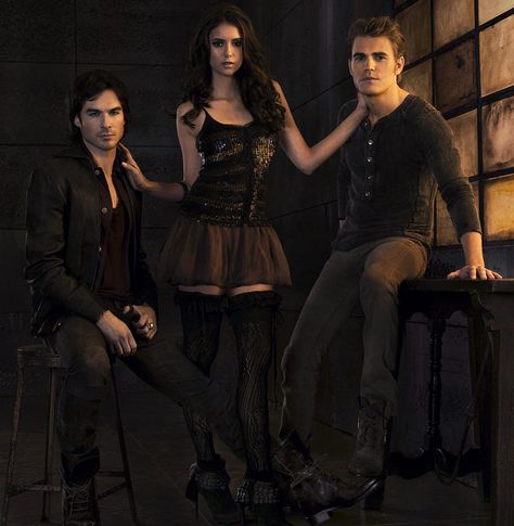 The-Vampire Diaries by The-VampireDiaries on DeviantArt Elena Damon, Ian Joseph Somerhalder, Michael Trevino, The Vampire Diaries 3, Damon And Stefan, Vampire Diaries Seasons, Vampire Diaries Wallpaper, Mystic Falls, Paul Wesley