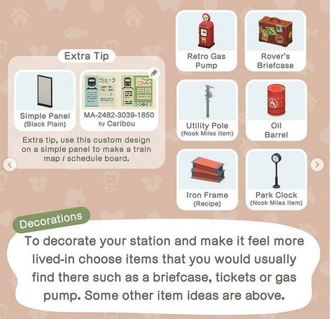 Acnh Guide, Acnh Tips, Train Map, Acnh Inspiration, Acnh Cottagecore, Animals Crossing, Animal Crossing Guide, Acnh Design, Happy Home Designer