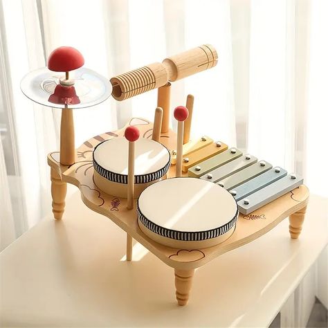 Wooden Rack Drum Set Percussion Instrument Percussion - Temu Baby Instruments, Toddler Music, Kids Drum Set, Percussion Music, Music For Toddlers, Bongo Drums, Baby Musical Toys, Kids Musical Instruments, Drum Music