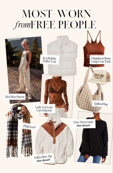 My most-worn popular Free People styles // free people outfit, free people clothing, free people holidays, free people gifts Wyoming Outfit, Free People Outfits, Onesie Quilt, People Outfits, Layered Lace Top, Free People Aesthetic, Salty Blonde, Lace Layers, Free People Style