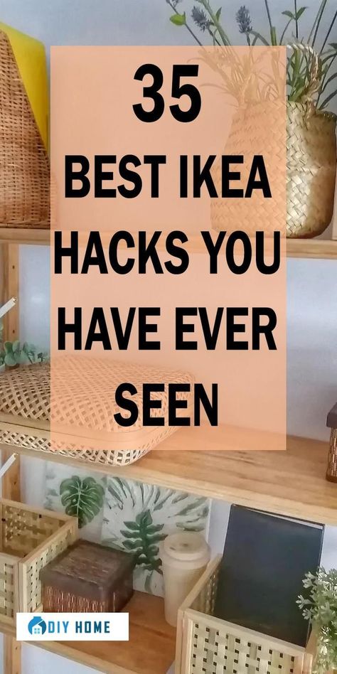 20+ Best IKEA Hacks You've Ever Seen ! Ikea Billy Hack, Ikea Must Haves, Ikea Organization Hacks, Ikea Craft Room, Best Ikea Hacks, Ikea Crafts, Ikea Desk Hack, Ikea Kallax Hack, Ikea Finds