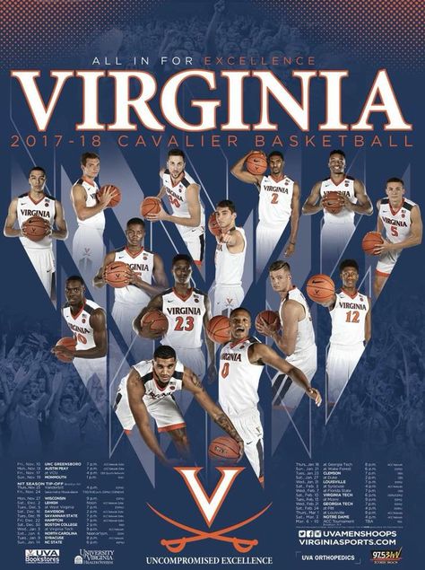 Uva Basketball, Unc Greensboro, Basketball Aesthetic, Virginia Cavaliers, Random Aesthetics, Duke Blue Devils, University Of Virginia, Virginia Tech, Football And Basketball