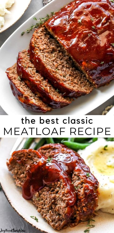 Delicious Meatloaf, Homemade Meatloaf, Classic Meatloaf Recipe, Good Meatloaf Recipe, Classic Meatloaf, Best Meatloaf, Easy Meatloaf, Meatloaf Recipe, Bulgogi