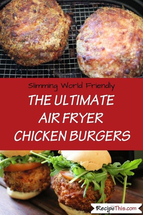 Air Fryer Chicken Burgers, Best Ever Chicken, Chicken Burger Recipe, Recipe Air Fryer, Fried Chicken Burger, Chicken Mince, Chicken Burgers Recipe, Chicken Burger, Air Fried Chicken