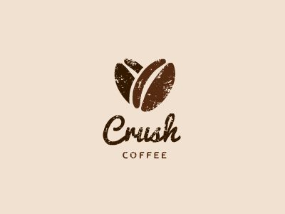 Coffee logo | #logo #corporatedesign #corporateidentity #identity #corporate #inspiration <<< repinned by www.BlickeDeeler.de | Follow us on www.facebook.com/BlickeDeeler.de Crush Coffee, Coffee Bean Logo, Typographie Logo, Coffee Shop Branding, Logo Personal, Logo Coffee, Inspiration Logo Design, Design Café, Coffee Shop Logo