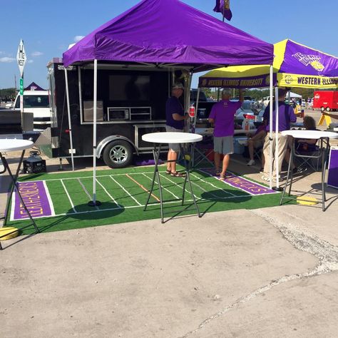 Bring your tailgating setup game at Western Illinois University! Tailgating Hacks, Tailgating Setup, College Football Tailgate, Football Tailgate Party, Tailgate Decorations, Western Illinois University, Tailgate Tent, College Tailgating, Tailgate Games