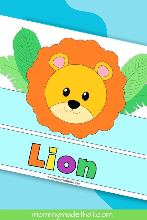 Lion Crown Template (Free Printable) Lion Headband, Lion Crown, Crown Printable, Rainbow Lion, Lion Craft, Lion Coloring Pages, Pencil Crafts, Crown Template, Riders On The Storm