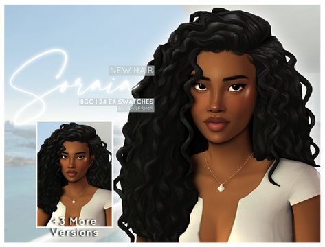 Ts4 Hair Cc Curly, Ts4 Curly Hair Cc, Raquel Hair, Sims 4 Cc Hair Curly, Afro Hair Sims 4 Cc, Sims 4 Afro Hair, Hair Ts4, Sims 4 Curly Hair, Sims Finds