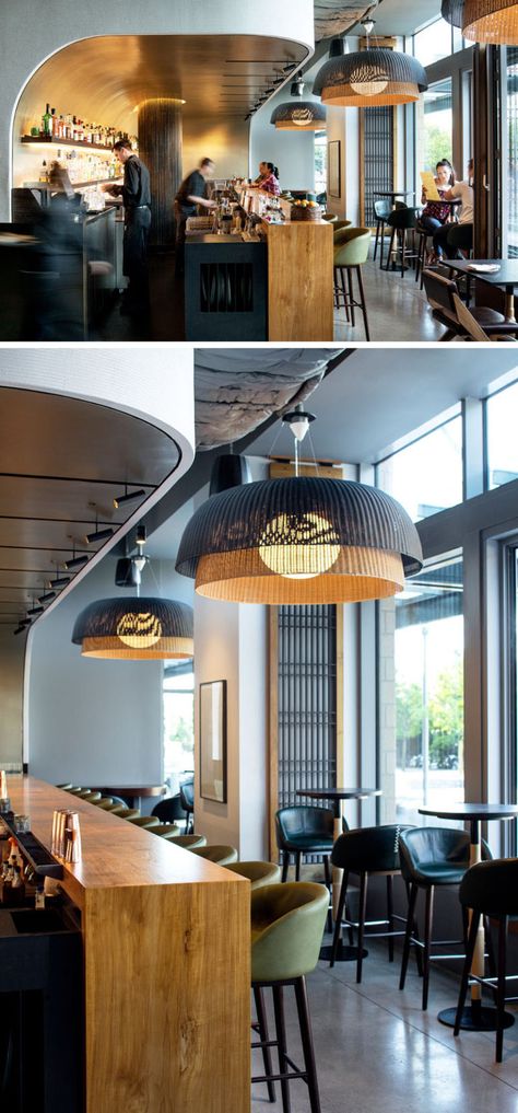 SkB Architects Have Designed The Interior Of A New Southeast Asian Restaurant Near Seattle, Washington Reflective Backdrop, Architecture Restaurant, Lake House Interior, Design Cafe, Asian Restaurant, Decoration Restaurant, Design Café, Bar Interior Design, Luxury Restaurant