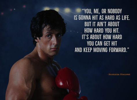 Sylvester Stallone Quotes, Rocky Quotes, Rocky Balboa Quotes, Apple Pen, Rocky Balboa, Interesting Quotes, Sylvester Stallone, Keep Moving Forward, Balboa