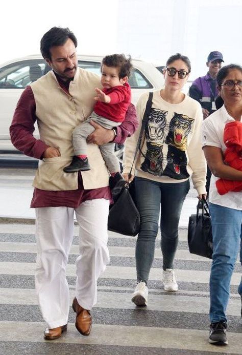 At airport Saif Ali Khan, At Airport, Winter Fashion Outfits Casual, Kareena Kapoor Khan, Ali Khan, Kareena Kapoor, Bollywood Stars, Airport Outfit, Outfits Casual