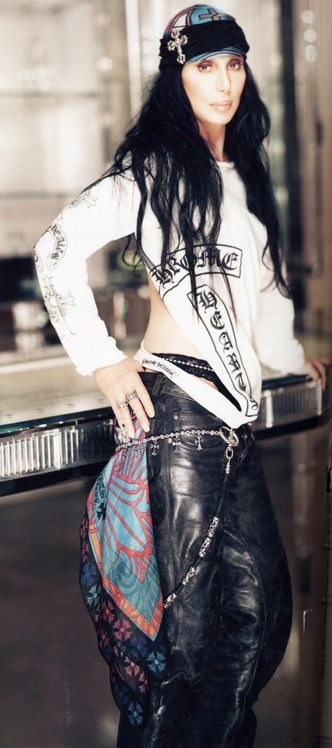 Young Cher, Cher Looks, Cher Photos, Snap Out Of It, Heart Women, Chrome Hearts, Cool Stuff, Leather Skirt, Fashion Inspo