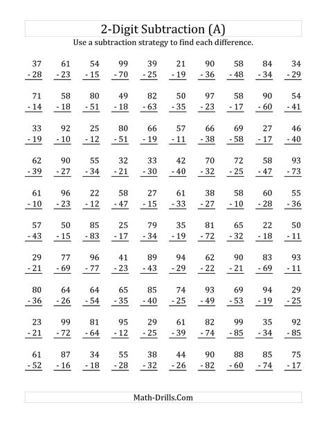 Subtraction With Regrouping Worksheets, Math Subtraction Worksheets, Math Fact Worksheets, Math Practice Worksheets, Math Addition Worksheets, Math Drills, Math Subtraction, Math Sheets, Addition And Subtraction Worksheets