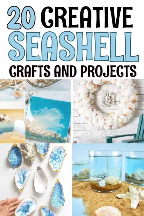 Diy Seashell Crafts, Scallop Shell Craft, Shell Projects, Beach Crafts Diy, Seashell Art Diy, Profitable Crafts, Sea Shells Diy, Beach Themed Crafts, Diy Beach Decor