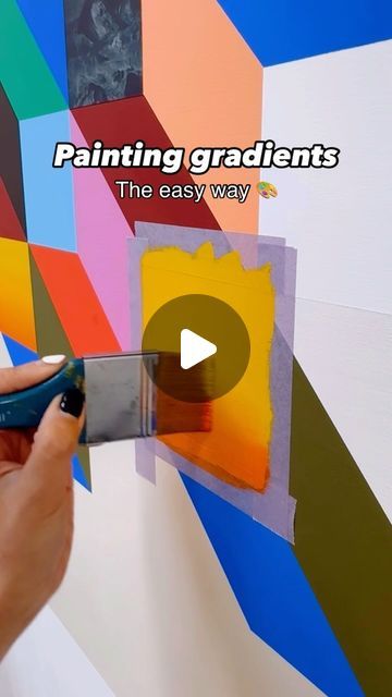 Angie Quintanilla Coates on Instagram: "If you’re gradient-curious or nervous about painting gradients with acrylics like I was, this process video is for you!

After watching multiple tutorials and lots of experimenting, I found an easier and effective way to paint gradients and wanted to pass it on 🥲 

1. Make sure your brush is the right size, relative to your painting area. If your brush is too small the gradient ‘band’ will also be small won’t look great.
2. Make sure your brush is VERY wet but not dripping.
3. Choose your gradient colour and the same base colour of your painted area. Dip the half the brush in your gradient colour and the other half in the base colour.
4. Start painting your gradient with horizontal strokes, moving up and down the gradient area. You can go as high as Color Gradient Painting, Gradient Color, Base Colour