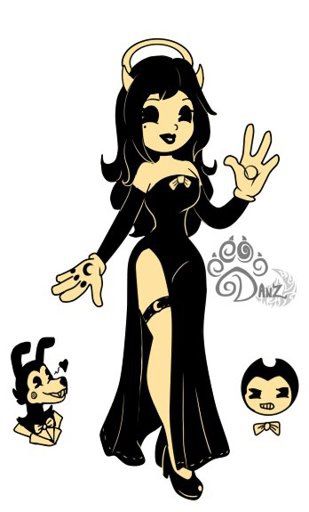 Alice Cosplay, Alice Angel, Bendy And The Ink Machine, Cartoon Profile Pics, Vintage Cartoon, Horror Game, Cartoon Art Styles, Girl Cartoon, Formal Dress