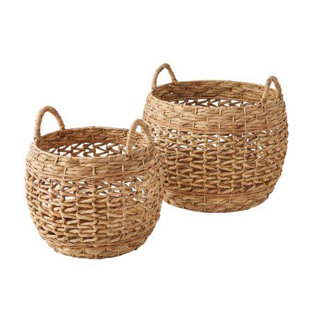 Married Apartment, Water Hyacinth Basket, Jenny Marrs, Hyacinth Basket, Laundry Basket With Lid, Pillows Throw, Large Storage Baskets, Woven Baskets Storage, Wicker Baskets Storage