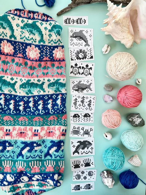 Crochet Image Patterns, Bubble Knitting Pattern, Free Fair Isle Charts, Colorwork Knitting Charts Free, Knit Colorwork Chart, Knitting Colorwork Chart, Yarn Doodle, Knitting Ideas Creative, Crochet Pattern Grid