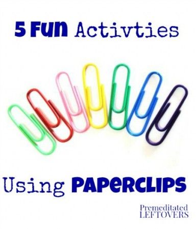 5 Fun Activities Using Paper Clips for Kids - fun ideas using paperclips including games, crafts, and math activity using paperclips. Paper Clips Crafts Jewelry, Paper Clip Crafts, Paper Clip Fine Motor Activities, Paper Clip Shapes Diy, Paper Clip Bead Dangles, Preschool Maths, Paper Clip Bookmark, Inside Games, Paperclip Crafts