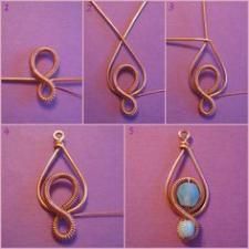 felt crafts Ideas, Craft Ideas on felt crafts Wire Work Jewelry Tutorials, Wire Jewelery, Earrings Tutorial, Wire Wrapped Jewelry Tutorials, Bijoux Fil Aluminium, Wire Jewelry Tutorial, Wire Jewelry Designs, Diy Wire Jewelry, Wire Work Jewelry