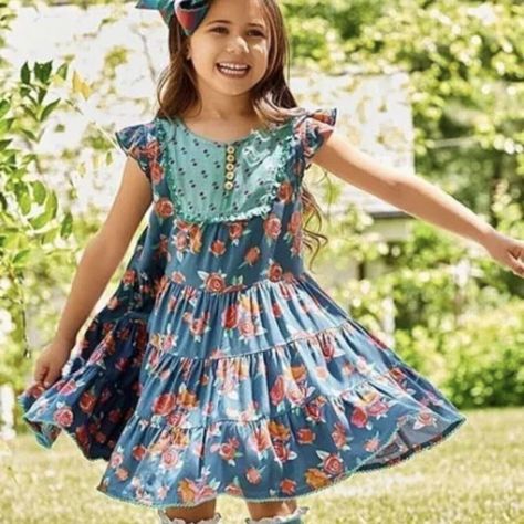 Matilda Jane Moments With You Student Leader Dress Girls Size 6 New Without Tags Tiered Dress With Slip Under Matilda Jane Clothing Kids, Leader Dress, Matilda Jane Clothing, Jane Clothing, Angel Sleeve, Jane Dress, Dress Girls, Matilda Jane, Toddler Girl Dresses