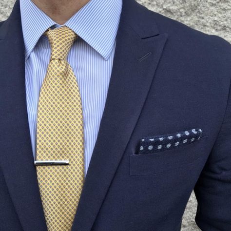 Yellow Tie Outfit Men, Yellow Tie, Tie Outfits Men, Yellow Shirt Men, Mens Shirt And Tie, Yellow Shirt Dress, Tie Outfit, Shirt And Tie Combinations, Blue Suit Men