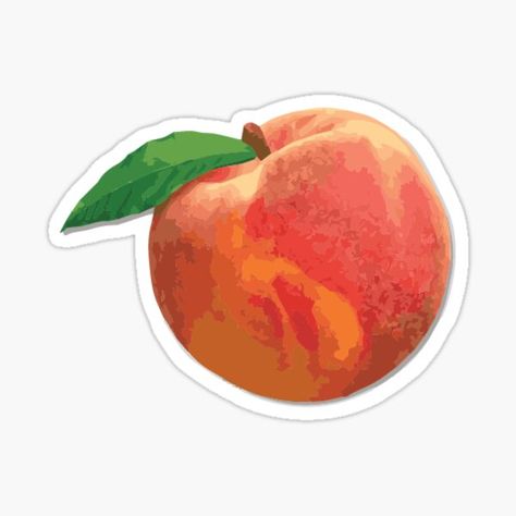 Peach Sticker, Fruit Gifts, Watercolor Rainbow, Stickers For Sale, Cool Stickers, Aesthetic Stickers, Journal Stickers, Sticker Collection, Free Stickers