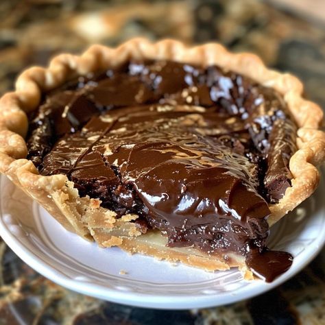 Easy Hot Fudge Pie, Fudge Pie Recipe, Hot Fudge Pie, Chocolate Fudge Pie, Mini Pie Maker, Fudge Pie, Best Pans, Pies Maker, Chocolate Dreams