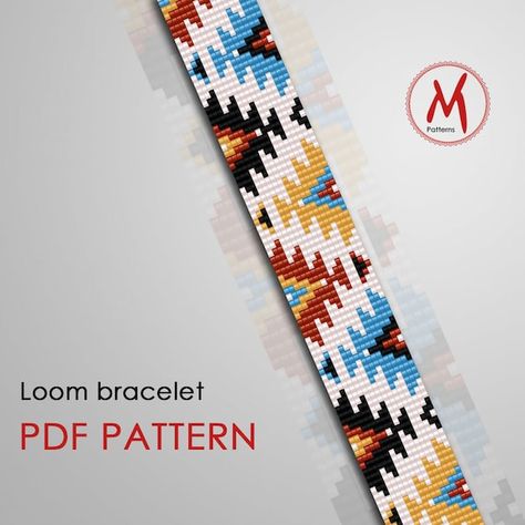 Bead Looming, Native American Beadwork Patterns, Beading Loom, Native Beading Patterns, Bead Loom Designs, Loom Jewelry, Loom Bracelet Patterns, Loom Bracelet, Seed Bead Patterns