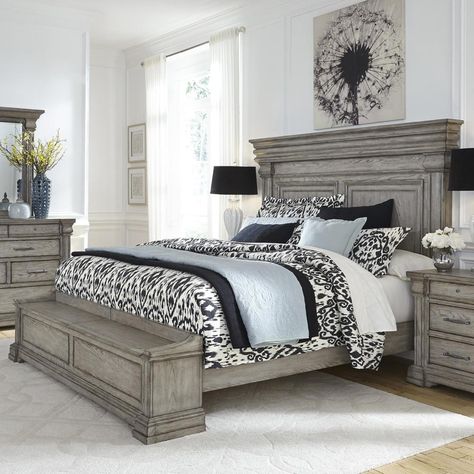 Chapel Hill Madison Ridge Queen Storage Bed in Bluff Gray | Nebraska Furniture Mart King Storage Bed, Pulaski Furniture, Queen Panel Beds, King Bedroom Sets, Standard Bed, King Bedroom, Gray Bedroom, Bedroom Collection, Panel Bed