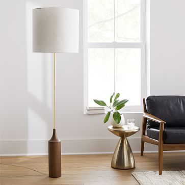 Hudson Woods, Modern Standing Lamps, Large Floor Lamp, Wood Floor Lamp, Floor Lamp Shades, Floor Lamp Design, Vintage Interiors, Led Floor Lamp, Modern Floor Lamps