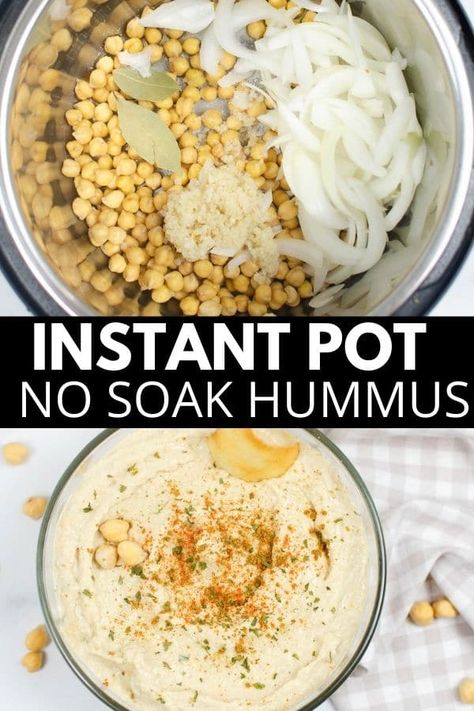 Instant Pot Hummus, Creamy Chickpea, Gluten Free Hummus, Chickpea Hummus, Hummus Recipe Homemade, Dry Chickpeas, Homemade Hummus, Hummus Recipe, Survival Food