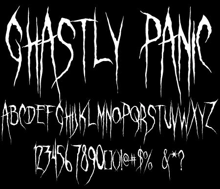 Ghastly Panic font by Sinister Fonts - FontSpace Free Spooky Fonts, Spooky Lettering Halloween Fonts, Heavy Metal Font, Black Metal Font, Creepy Font, Halloween Fonts Alphabet, Font Tato, Scary Font, Spooky Font