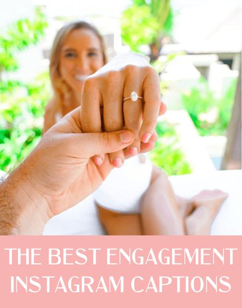 The Best Engagement Instagram Captions - JetsetChristina Captions For Engagement Post, Engagement Announcement Social Media, Just Engaged Captions Instagram, Engagement Captions Instagram Ideas, Engagement Photo Captions Instagram, Engagement Instagram Caption, Proposal Captions Instagram, Engagement Quotes Announcement, Engagement Announcement Captions