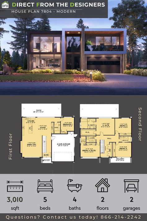 This ultra-modern open floor plan is perfect for the family that loves to entertain. Farmhouse Layout Floor Plans, Ultra Modern House, Industrial House Plans, Farmhouse Layout, 2d Floor Plan, Autocad Revit, Futuristic House, Modern House Floor Plans, Bungalow Style House Plans