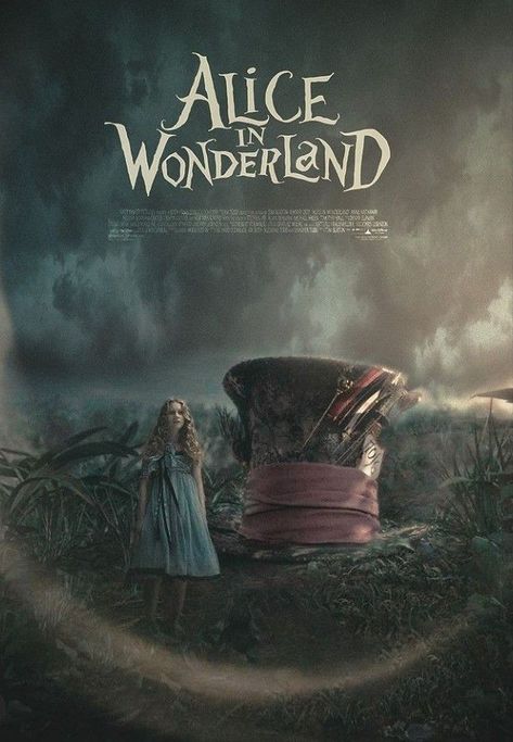 Alice In Wonderland Movie, Alice In Wonderland 2010, Alice In Wonderland Poster, Alice In Wonderland Aesthetic, Tim Burton Style, Mia Wasikowska, Aesthetic Grunge Tumblr, Tim Burton Films, Tim Burton Movie