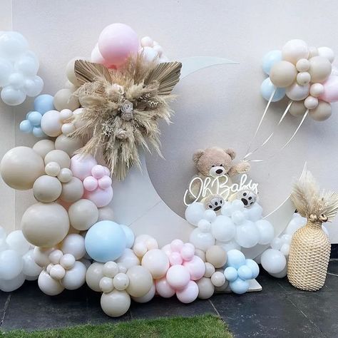 Only $12 For all. Grab yours now and enjoy the party ❤️ (Visit For Link) Baby Shower Balloon Garland, Balloons Arch, Baby Activity Center, Kids Birthday Party Decoration, Gender Reveal Balloons, Diy Balloon, Garland Arch, Balloon Birthday, Graduation Party Supplies