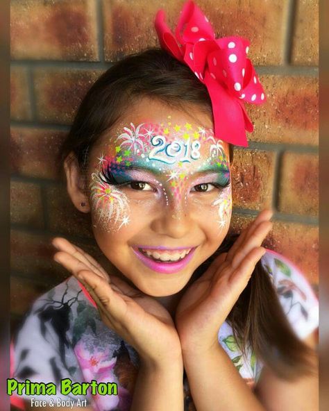 New Year Face Paint, New Years Face Paint, Mask Face Paint, Henna Paint, Christmas Face Painting, New Year's Makeup, Face Painting Easy, Kids Face Paint, Eye Makeup Pictures