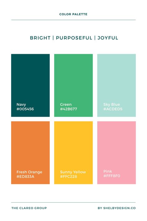 Color Palette Joyful, Millenial Colour Palette, Bright Cheerful Color Palette, Bright Professional Color Palette, Modern Design Color Palette, Bright Colour Combos, Vibrant Branding Color Palette, Vibrant Modern Color Palette, Happy Calm Color Palette